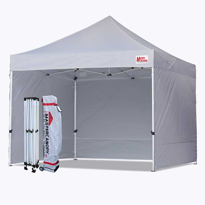 MASTERCANOPY Durable Pop-Up Canopy Tent 10X15 Heavy Duty Instant Canopy with Sidewalls (White) Sporting Goods > Outdoor Recreation > Camping & Hiking > Tent Accessories MASTERCANOPY Gray 8x8 
