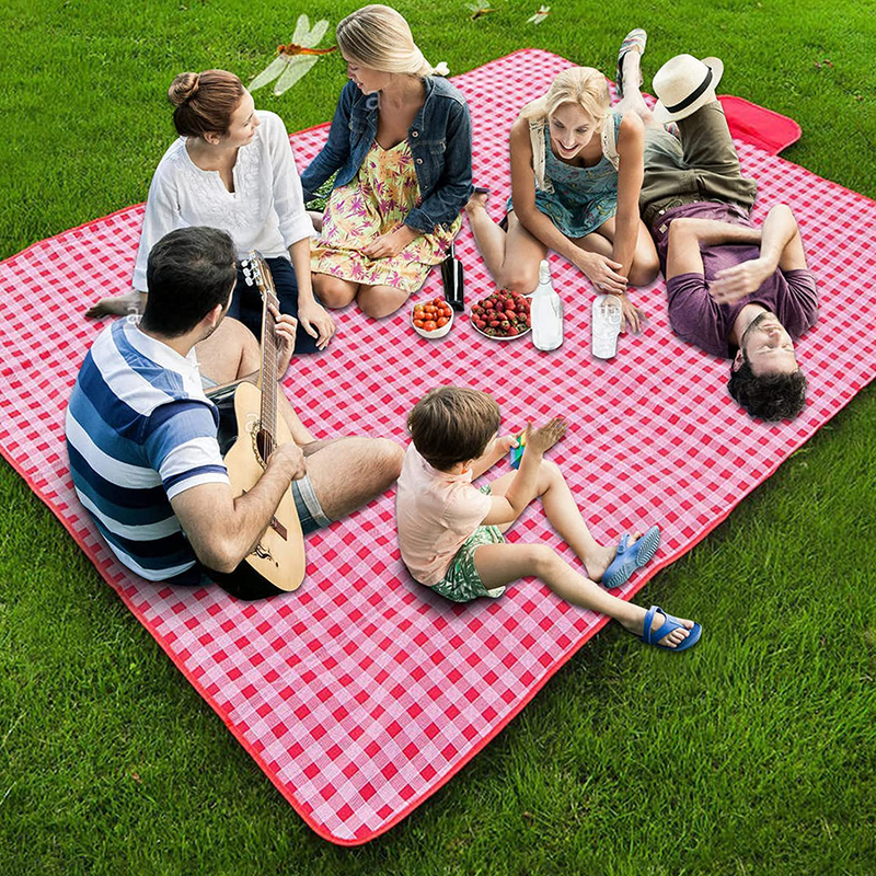 Foldable Picnic Blankets Waterproof Extra Large - Machine Washable Sandproof Picnic Mat , 79"x79" Home & Garden > Lawn & Garden > Outdoor Living > Outdoor Blankets > Picnic Blankets Generic Default Title  