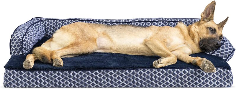 Furhaven Orthopedic Dog Beds for Small, Medium, and Large Dogs, CertiPUR-US Certified Foam Dog Bed Animals & Pet Supplies > Pet Supplies > Dog Supplies > Dog Beds Furhaven Diamond Blue Memory Foam Jumbo (Pack of 1)