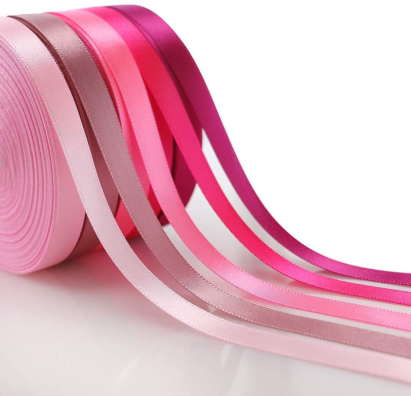 Satin Ribbon for Gift Wrapping 2/5 Inch Wide 20 Colors 600 Yards Making Crafts Sewing Party Wedding Decoration Arts & Entertainment > Hobbies & Creative Arts > Arts & Crafts > Art & Crafting Materials > Embellishments & Trims > Ribbons & Trim KOL DEALS   