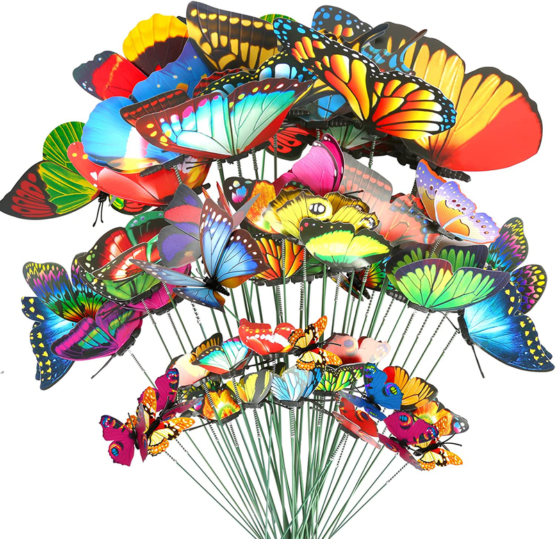 Teenitor 40 Pcs Butterfly Stakes, 5 Different Size Waterproof Butterflies Stakes Garden Ornaments & Patio Decor Butterfly Party Supplies Yard Stakes Decorative for Outdoor Christmas Decorations Home & Garden > Decor > Seasonal & Holiday Decorations& Garden > Decor > Seasonal & Holiday Decorations Teenitor Default Title  