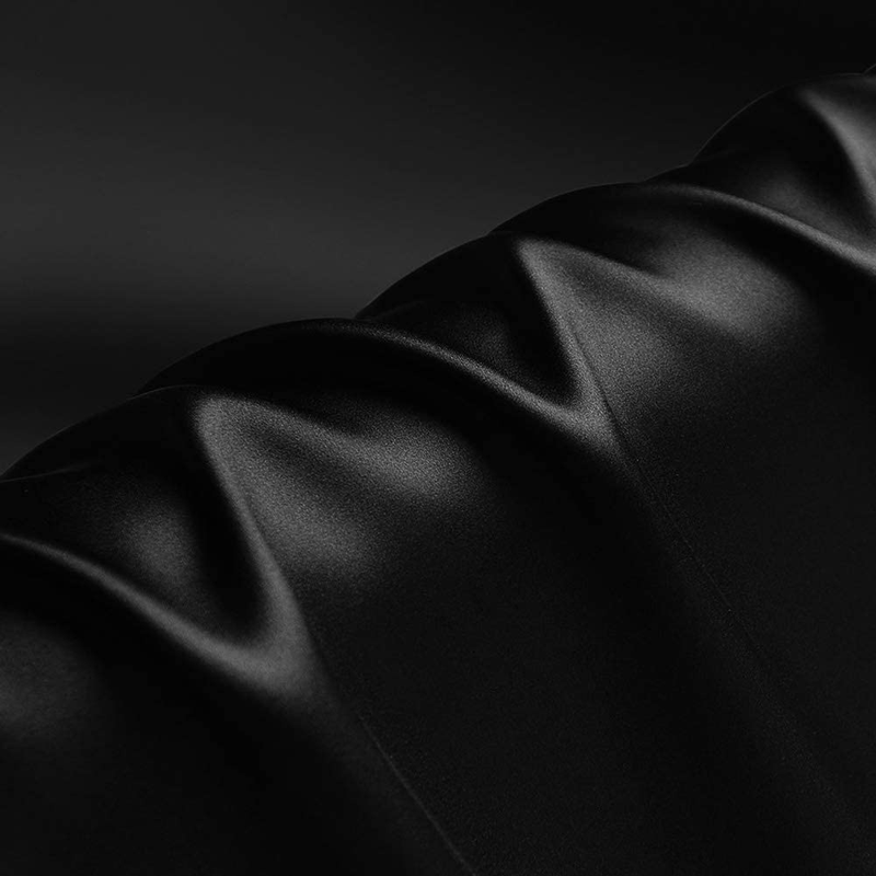 Silver Grey 100% Pure Silk Fabric Solid Color Charmeuse Fabrics by The Pre-Cut 2 Yards for Sewing Apparel Width 44 inch Arts & Entertainment > Hobbies & Creative Arts > Arts & Crafts > Crafting Patterns & Molds > Sewing Patterns TPOHH Black Pre-Cut 1 Yard 