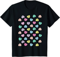 Star Wars Candy Hearts Love Valentine'S Day Graphic T-Shirt Home & Garden > Decor > Seasonal & Holiday Decorations STAR WARS Black Youth Kids 6