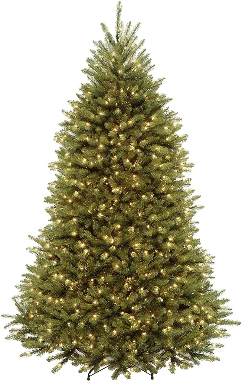 National Tree Company Pre-lit Artificial Christmas Tree | Includes Pre-strung Multi-Color LED Lights and Stand | Dunhill Fir Tree - 7 ft, Green Home & Garden > Decor > Seasonal & Holiday Decorations > Christmas Tree Stands National Tree Company 7.5 Ft  