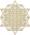 Fourth Level MFG 12" Metatron's Cube, Sacred Geometry Wood Wall Art, Zen Home Decor for Yoga/Meditation, Crystal Grid Board Home & Garden > Decor > Artwork > Sculptures & Statues Fourth Level Manufacturing 12" Icosahedron  