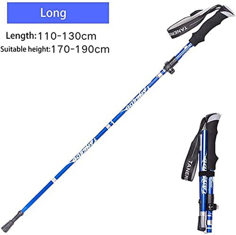 Collapsible Trekking Poles Decorsea 2Pack 5-Sections Aluminum Adjustable Hiking Poles Ultralight Walking Sticks with Quick Locks for Outdoor Hiking Camping Mountaineering Sporting Goods > Outdoor Recreation > Camping & Hiking > Hiking Poles DecorSea   