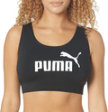 PUMA Women's Seamless Sports Bra Apparel & Accessories > Clothing > Underwear & Socks > Bras PUMA Black / White - Black Large 
