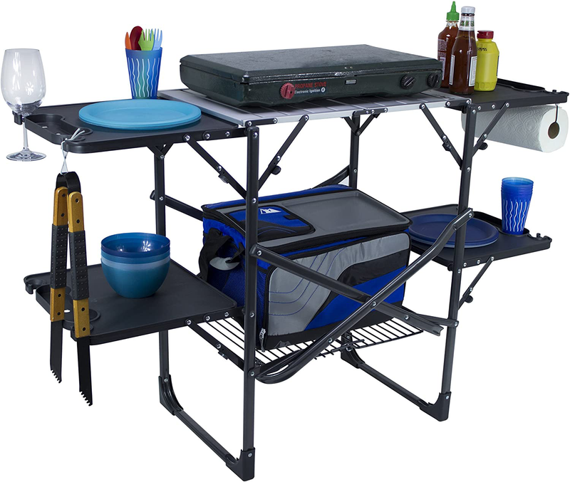 GCI Outdoor 15026 Slim-Fold Camp Kitchen Portable Folding Cook Station