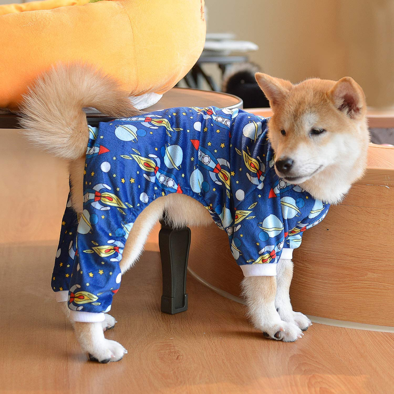 Cutebone Dog Pjs Onesies Pet Clothes Jumpsuit Apparel Soft Puppy Pajamas