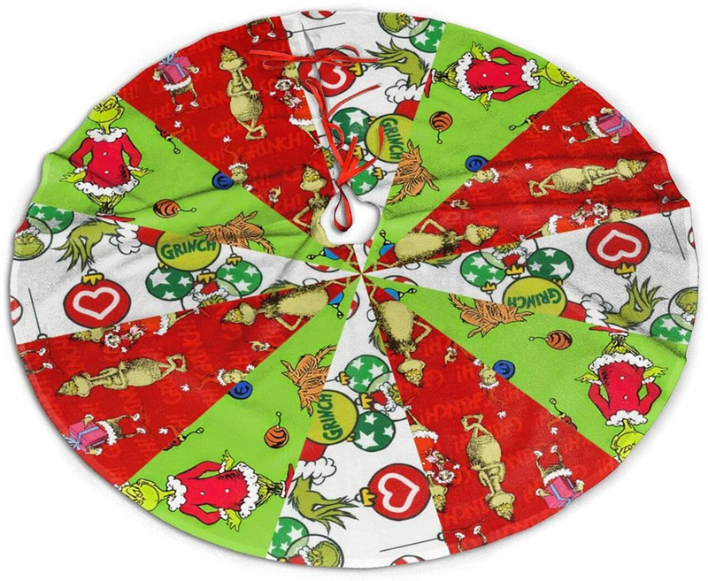 Christmas Tree Skirt, Christmas Decorations Xmas Party Supplies Holiday Tree Ornament for Gift 36 inches Home & Garden > Decor > Seasonal & Holiday Decorations > Christmas Tree Skirts RIEDIOVS 3color Medium 