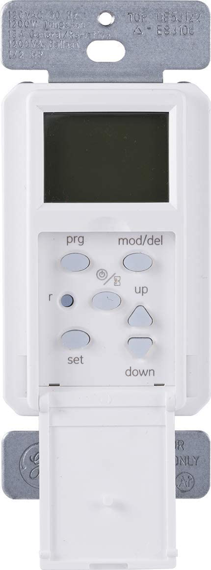 GE SunSmart in-Wall Digital Timer, Daily ON/Off Times, Programmable Settings, Sunset/Sunrise Presets, Vacation Security, White Almond Paddles Included, for Lights, Fans, Heaters 32787 Home & Garden > Lighting Accessories > Lighting Timers Jasco   
