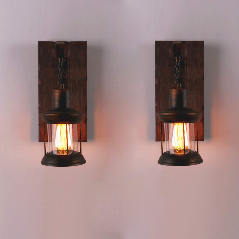 Lightinthebox Single Head Industrial Vintage Retro Wooden Metal Painting Color Wall Lamp Wall Light Sconces Lighting Fixture for Home / Hotel / Corridor Decorate 110-120V 60W 2PCS Home & Garden > Lighting > Lighting Fixtures > Wall Light Fixtures KOL DEALS   