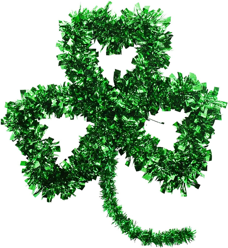 St.Patrick'S Day Wreath for Front Door Decorations, Irish St Patrick'S Day Leprechaun Wreath Clover, Spring March Shamrock Hanging Ornaments for Party Classroom Office Farmhouse Indoor (Gnome) Arts & Entertainment > Party & Celebration > Party Supplies LLQQ Green  