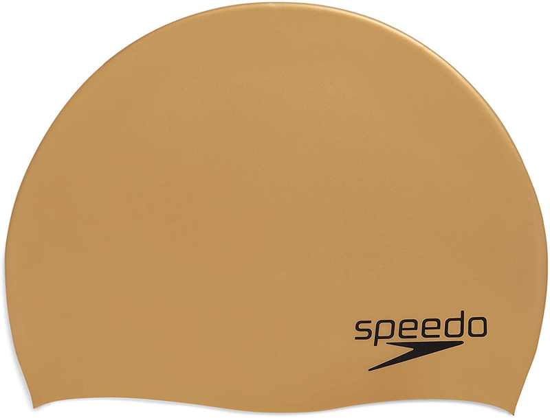 Speedo Unisex-Adult Swim Cap Silicone Elastomeric Sporting Goods > Outdoor Recreation > Boating & Water Sports > Swimming > Swim Caps Speedo Metallic Gold  
