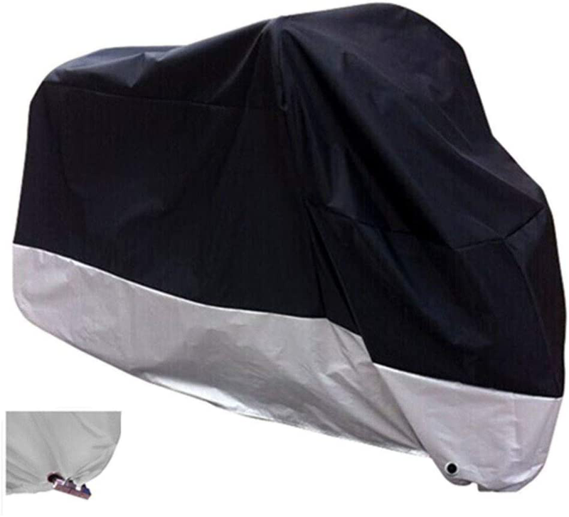 XYZCTEM All Season Black Waterproof Sun Motorcycle Cover,Fits up to 108" Motors (XX Large & Lockholes) Vehicles & Parts > Vehicle Parts & Accessories > Vehicle Maintenance, Care & Decor > Vehicle Covers > Vehicle Storage Covers > Motorcycle Storage Covers XYZCTEM Default Title  