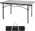 Kingcamp Roll up Aluminum Folding Table Compact Camping Foldable Camp Tables for Travel, Picnic, Party, Barbecue, Outdoor and Indoor, 2-4 Person Sporting Goods > Outdoor Recreation > Camping & Hiking > Camp Furniture KingCamp Sliver 53.5" X 27.5" X 27.5" 4-6person  