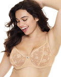 Just My Size Women's Active Lifestyle Wirefree Bra MJ1220 Apparel & Accessories > Clothing > Underwear & Socks > Bras JUST MY SIZE Sheer Latte 32DDD 