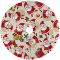 Mickey and Minnie Christmas Tree Skirt 36 Inch Xmas Tree Skirts Decorations for Holiday Party Tree Mat Halloween Christmas Decorations Home & Garden > Decor > Seasonal & Holiday Decorations > Christmas Tree Skirts JEEFANS Red Santa Claus  
