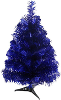 S-SSOY 2 Foot Christmas Trees Artificial Xmas Pine Tree with PVC Leg Stand Base Home Office Holiday Decoration (Black) Home & Garden > Decor > Seasonal & Holiday Decorations > Christmas Tree Stands S-SSOY Diamond Blue  