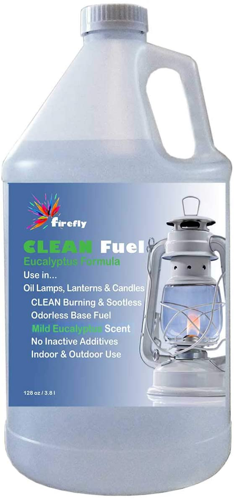 Firefly Kosher Clean Fuel Lamp Oil – Smokeless/Virtually Odorless – Longer Burning – 1 Gallon Home & Garden > Lighting Accessories > Oil Lamp Fuel Firefly Eucalyptus Oil Formula 1 Gallon 