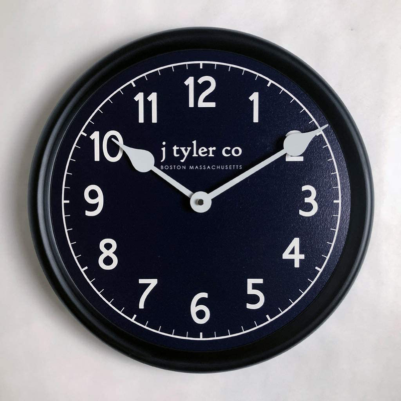 Navy Blue Large Wall Clock | Ultra Quiet Quartz Mechanism | Hand Made in USA | Beautiful Crisp Lasting Color | Comes in 8 Sizes Home & Garden > Decor > Clocks > Wall Clocks The Big Clock Store 3. New Traditional Navy 15-inch framed 