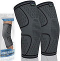 MODVEL 2 Pack Knee Brace | Knee Compression Sleeve for Men & Women | Knee Support for Running | Medical Grade Knee Pads for Meniscus Tear, ACL, Arthritis, Joint Pain Relief. Sporting Goods > Outdoor Recreation > Winter Sports & Activities Modvel Black Large 