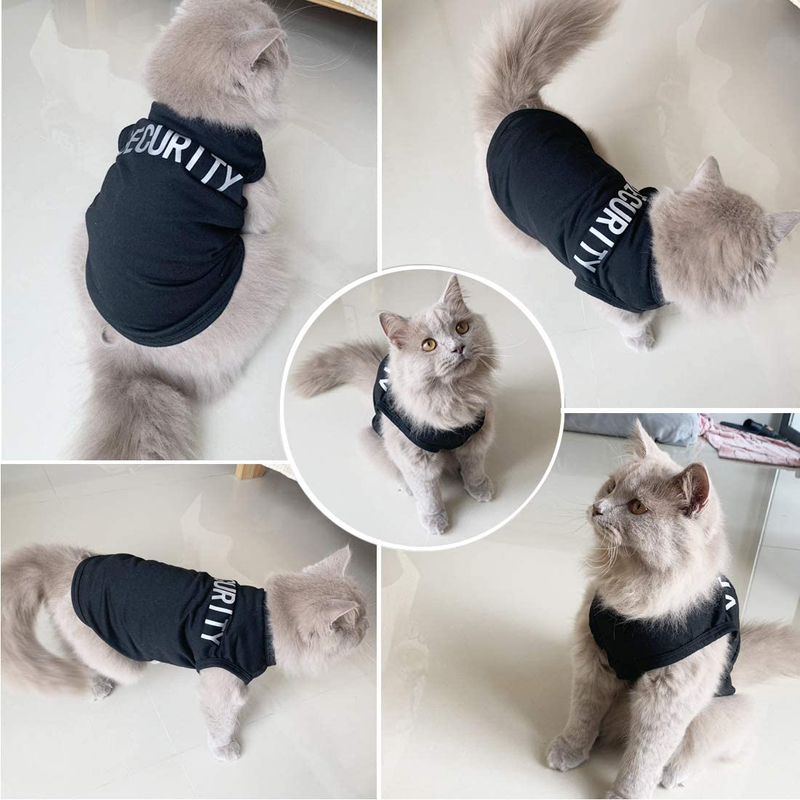 Dog Shirts Cosplay Apparel Security Dogs Costumes, Summer Clothes for Pet Cat Puppy, T-Shirt Vest Clothes for Dogs Boy Girl Animals & Pet Supplies > Pet Supplies > Cat Supplies > Cat Apparel TOLOG   