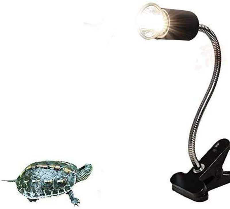 CTKcom UVA UVB Light Bulb Reptile Ceramic Heat Lamp Pet Heating Bulb Holder Clamp Lamp Fixture Heating Light Lamp For Reptiles,Aquarium Reptile Light Adjustable Habitat Lighting Stand,110V-130V(Black)