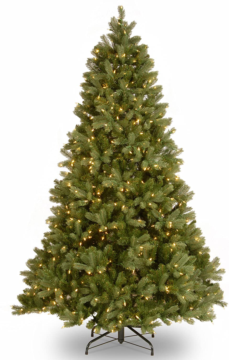 National Tree Company 'Feel Real' Pre-lit Artificial Christmas Tree | Includes Pre-strung White Lights and Stand | Downswept Douglas Fir - 4.5 ft Home & Garden > Decor > Seasonal & Holiday Decorations > Christmas Tree Stands National Tree - Drop Ship 7.5 ft  