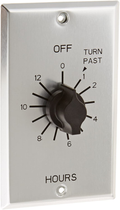 TORK C512H Spring-Wound in-Wall Twist Timer with Commercial Style Metal Plate and 12-Hour Length for Automatic Shutoff of Motors or Lights Home & Garden > Lighting Accessories > Lighting Timers NSI Metal-brushed Aluminum  