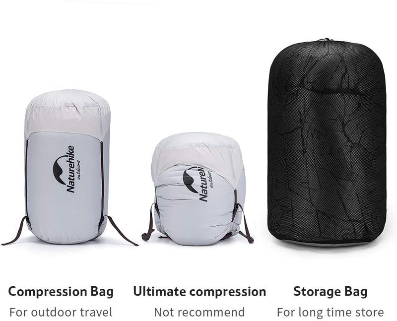 Naturehike Lightweight Portable Sleeping Bag 800 Fill Power Mummy Goose down Sleeping Bag for Adults Winter Outdoor Camping Hiking