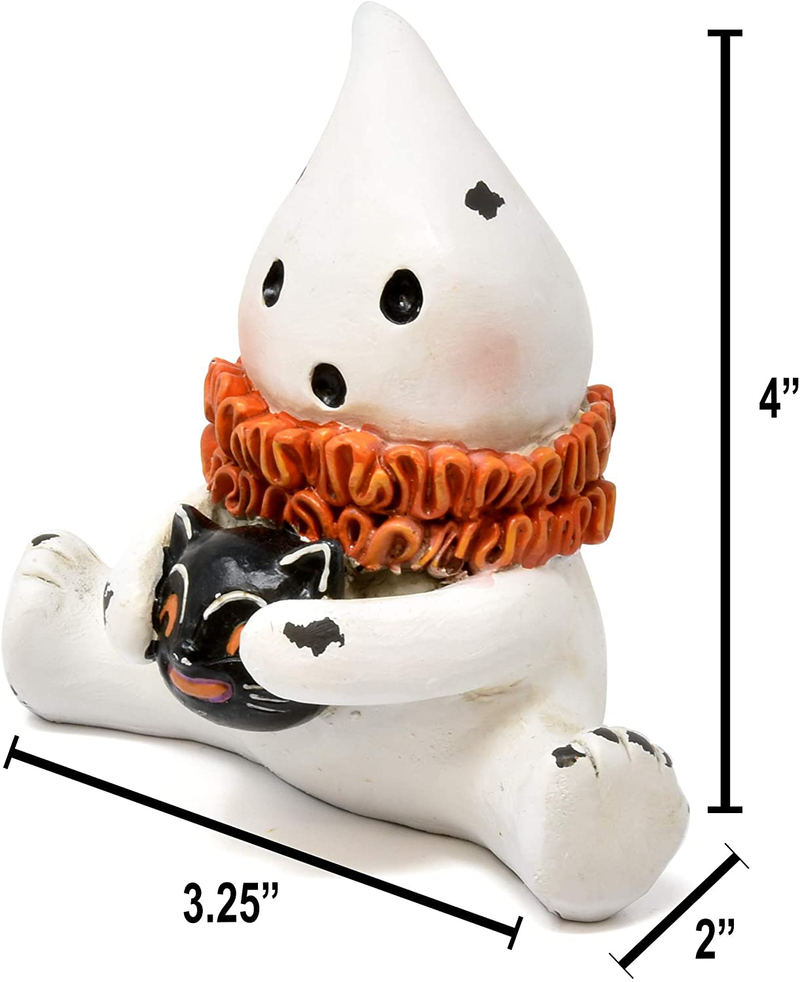 Gift Boutique Halloween Ghost Decorations, Set of 3 Sitting Vintage Ghosts Home Party Holiday Decor,Figurines Decoration for Fireplace Mantle Shelf, Quality Resin Statues Arts & Entertainment > Party & Celebration > Party Supplies Gift Boutique   