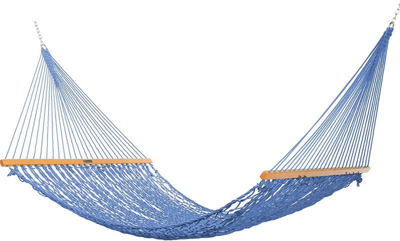 Original Pawleys Island 15DCOT Presidential Oatmeal Duracord Rope Hammock w/ Extension Chains & Tree Hooks, Handcrafted in The USA, Accommodates 2 People, 450 LB Weight Capacity, 13 ft. x 65 in. Home & Garden > Lawn & Garden > Outdoor Living > Hammocks Original Pawleys Island Blue  