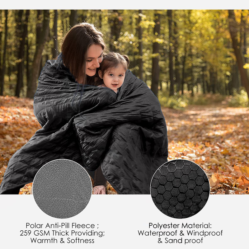 Grassman Outdoor Camping Blanket, Large Waterproof Blanket, Soft Warm Thick Fleece Camping Blanket, Windproof, Sandproof, Ideal Blanket for Outdoor Sports, Picnics, Camping and Beach Home & Garden > Lawn & Garden > Outdoor Living > Outdoor Blankets > Picnic Blankets Narest   