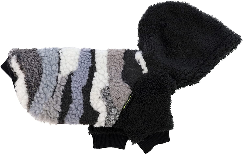 Fitwarm Camo Fuzzy Thick Sherpa Dog Winter Clothes Dog Hoodie Thermal Coat Doggie Jacket Puppy Outfit Cat Sweatshirt Apparel Animals & Pet Supplies > Pet Supplies > Dog Supplies > Dog Apparel Fitwarm   