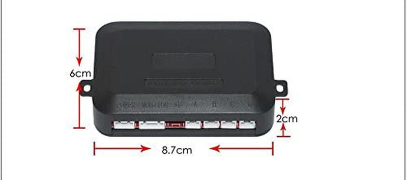 Frostory Car Reverse Backup Parking Sensor Radar System, Buzzer Beeps, Detection Distance:30~150CM, Waterproof Sensors (22mm Diameter 2.3M Cable) 4 Packs X60D (White)