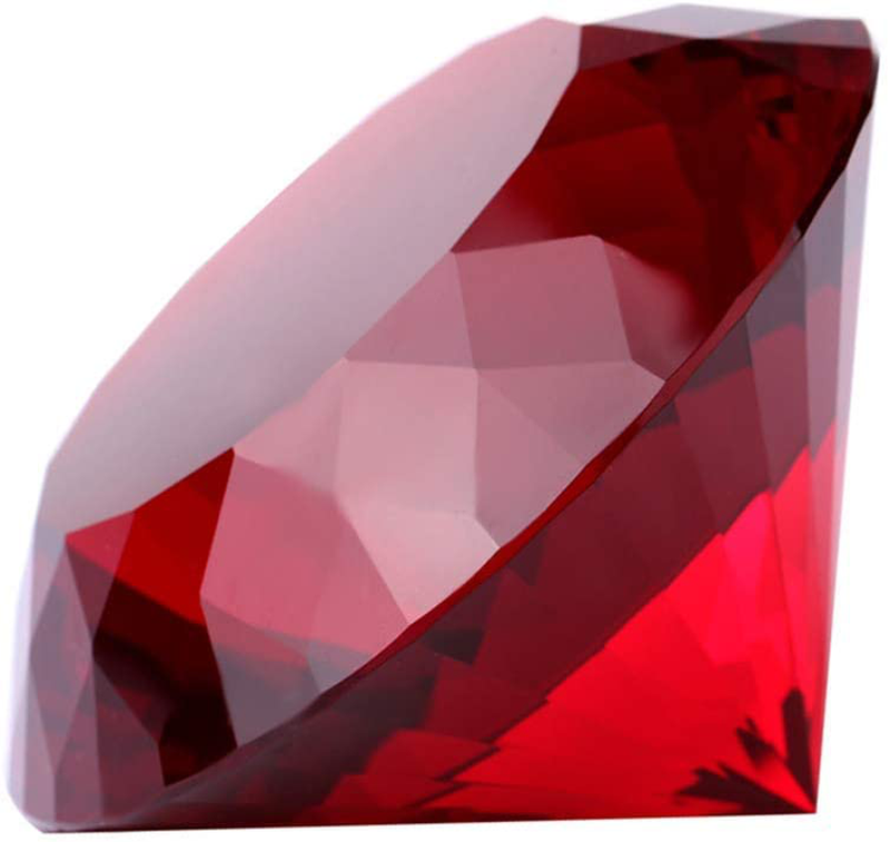 Red Crystal Glass Diamond Shaped Decoration, Big Ruby 80mm Jewel Paperweight,Red Crystal Glass Diamond Shaped Decoration, Big Ruby Jewel Paperweight,Gift Decoration Idea For Christmas Home & Garden > Decor > Seasonal & Holiday Decorations& Garden > Decor > Seasonal & Holiday Decorations Yarrkc   
