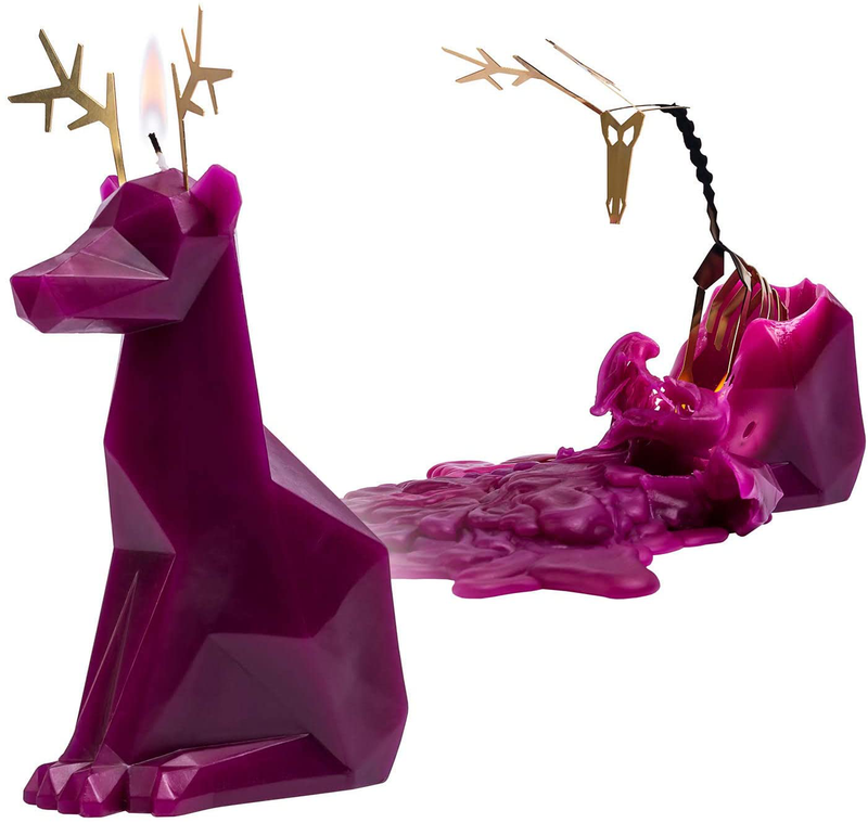 PyroPet Candles Hoppa Candle, White Home & Garden > Decor > Home Fragrance Accessories > Candle Holders PyroPet Burgundy Reindeer 