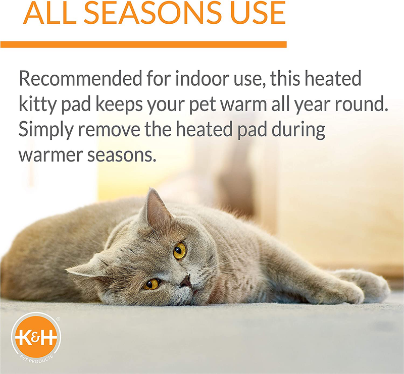 K&H Pet Products Heated Deluxe Thermo-Kitty Cat Bed with Removable Hood