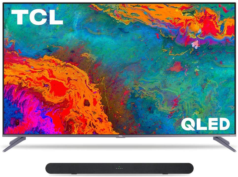 TCL 50-inch 5-Series 4K UHD Dolby Vision HDR QLED Roku Smart TV - 50S535, 2021 Model Electronics > Video > Televisions TCL TV with Alto 6 Sound Bar 55-Inch 