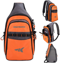 KastKing Pond Hopper Fishing Sling Tackle Storage Bag – Lightweight Sling Fishing Backpack - Sling Tool Bag for Fishing Hiking Hunting Camping