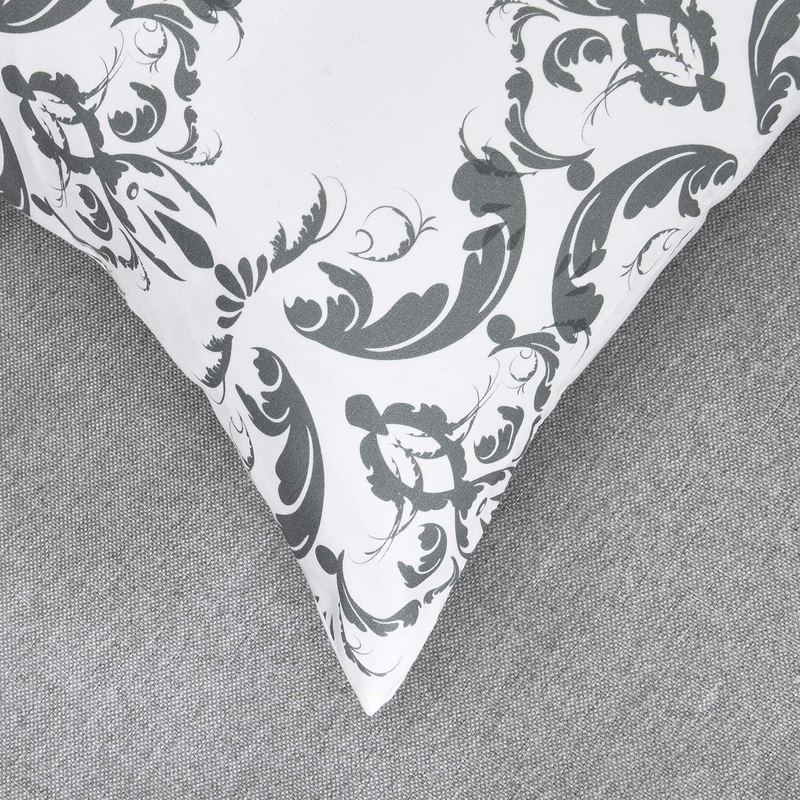 Fascidorm Throw Pillow Covers Modern Decorative Throw Pillow Case Cushion Case for Room Bedroom Room Sofa Chair Car, Grey and White, 18 X 18 Inch Home & Garden > Decor > Chair & Sofa Cushions Sunlightfree   