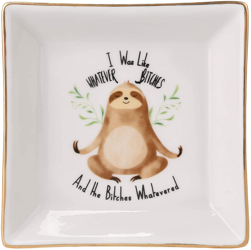 HOME SMILE Fox Gifts Ring Dish Holder Trinket Tray for Women Girls Friends-You Make The World a Better Place just Being in it Home & Garden > Decor > Decorative Trays HOME SMILE AN001SLF  