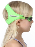 Frogglez Kids Swim Goggles with Pain-Free Strap | Ideal for Ages 3-10 | Leakproof, No Hair Pulling, UV Protection Sporting Goods > Outdoor Recreation > Boating & Water Sports > Swimming > Swim Goggles & Masks Frogglez Solid Green  
