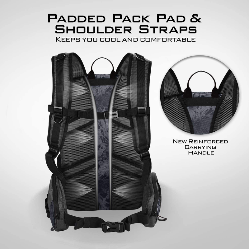 KastKing Fishing Tackle Backpack - Fishing Backpack - Saltwater Resistant Fishing  Bag - Large Fishing Tackle Storage Bag