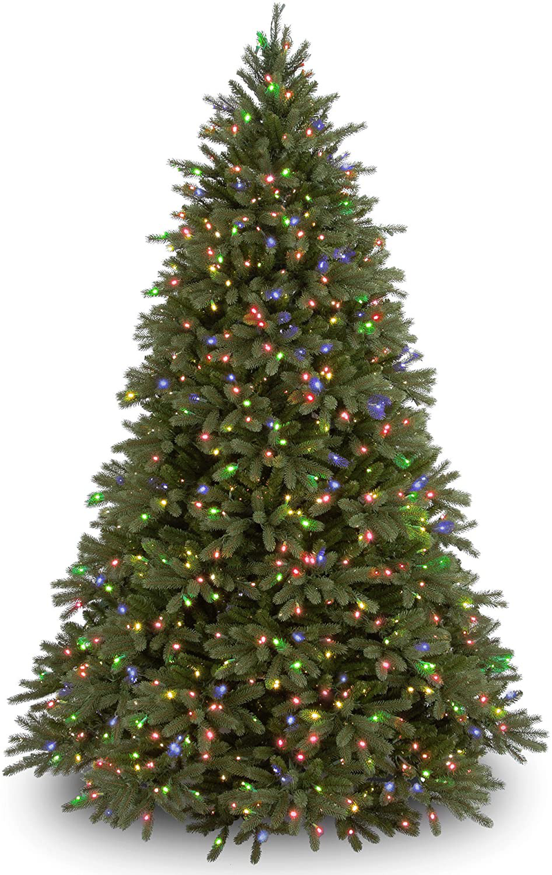 National Tree Company 'Feel Real' Pre-lit Artificial Christmas Tree | Includes Pre-strung Multi-Color Lights and Stand | Jersey Fraser Fir - 7.5 ft Home & Garden > Decor > Seasonal & Holiday Decorations > Christmas Tree Stands National Tree Company 7.5 ft  