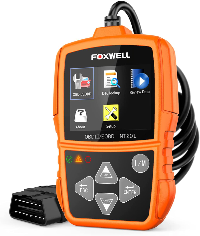FOXWELL NT201 OBD2 Scanner Check Engine Light Car Code Reader Emission Analyzer Car Diagnostic Scanner for All Cars  ‎Foxwell Default Title  
