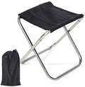 SNOWINSPRING Travel Chair Camping Chair Compact Camp Stool Folding Ultralight Chair for Camping Fishing Hiking Beach Outdoor Chair, A Sporting Goods > Outdoor Recreation > Camping & Hiking > Camp Furniture SNOWINSPRING Silver-gray D 