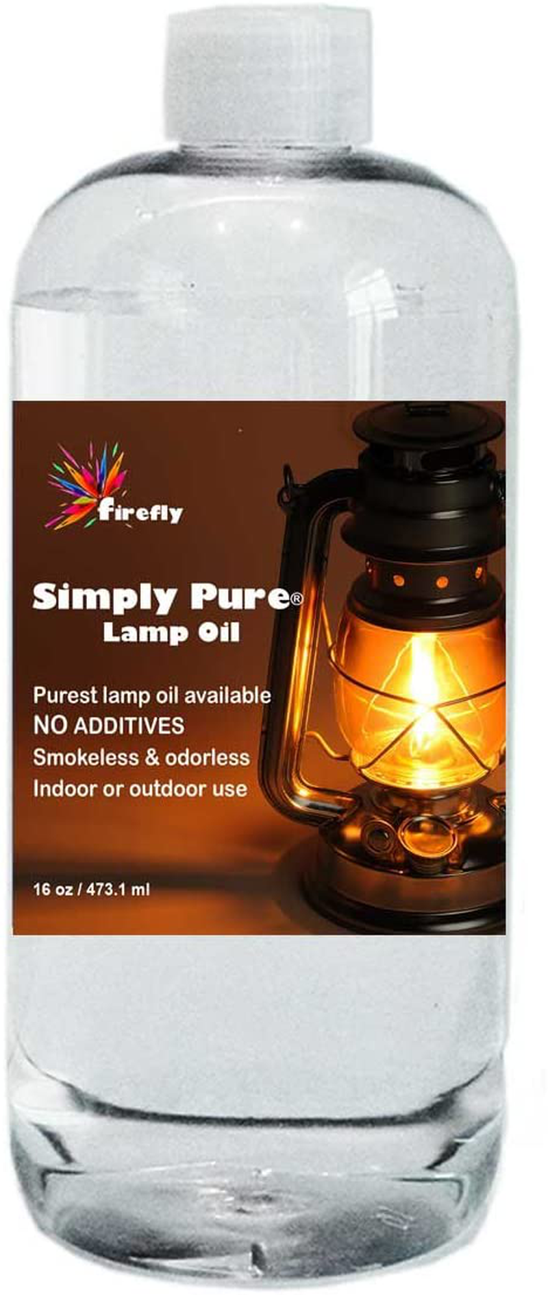 Firefly Modern Transcend Clear Glass Oil Lamp | 2-Piece Borosilicate Glass Includes Bliss Oil Candle Suspended in The Hurricane Candle Holder Sleeve - Includes 16 oz. Smokeless, Paraffin Lamp Oil Home & Garden > Lighting Accessories > Oil Lamp Fuel Firefly   