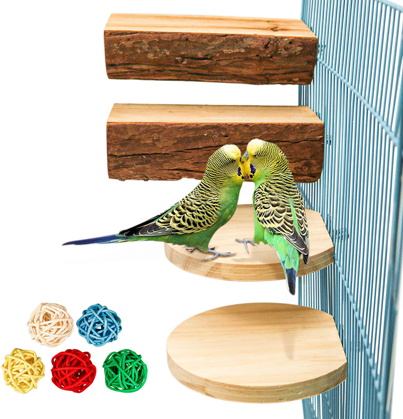 S-Mechanic Parrot Cage Perch Natural Wood Stand Perch for Small or Medium Parrots,Lovebird,Parakeet Animals & Pet Supplies > Pet Supplies > Bird Supplies S-Mechanic style-1  